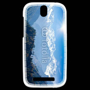 Coque HTC One SV Montagne enneigée