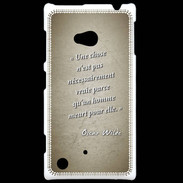 Coque Nokia Lumia 720 Chose vraie Sepia Citation Oscar Wilde