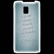 Coque LG P990 Chose vraie Turquoise Citation Oscar Wilde