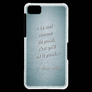 Coque Blackberry Z10 Chose vraie Turquoise Citation Oscar Wilde