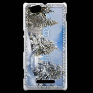 Coque Sony Xperia M Route enneigée