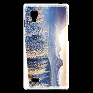 Coque LG Optimus L9 Montagne enneigée et ensoleillée