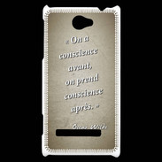 Coque HTC Windows Phone 8S Conscience Sepia Citation Oscar Wilde