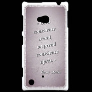 Coque Nokia Lumia 720 Conscience Rose Citation Oscar Wilde