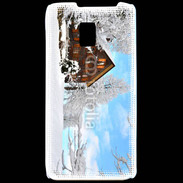 Coque LG P990 Chalet enneigé 2
