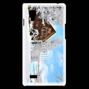 Coque LG Optimus L9 Chalet enneigé 2