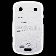 Coque Blackberry Bold 9900 Traces de pas d'animal dans la neige