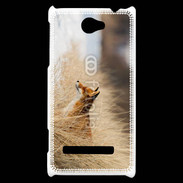 Coque HTC Windows Phone 8S Renard paysage hiver