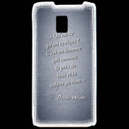 Coque LG P990 Cynique Bleu Citation Oscar Wilde