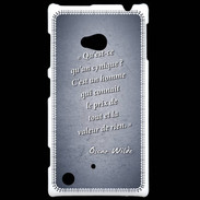 Coque Nokia Lumia 720 Cynique Bleu Citation Oscar Wilde