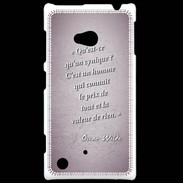 Coque Nokia Lumia 720 Cynique Rose Citation Oscar Wilde