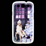 Coque Samsung Galaxy S3 Sapin de Noël et petite fille
