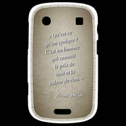 Coque Blackberry Bold 9900 Cynique Sepia Citation Oscar Wilde