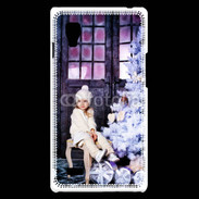 Coque LG Optimus L9 Sapin de Noël et petite fille