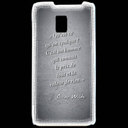 Coque LG P990 Cynique Noir Citation Oscar Wilde