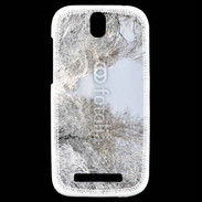 Coque HTC One SV Forêt enneigée