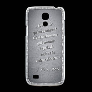 Coque Samsung Galaxy S4mini Cynique Noir Citation Oscar Wilde