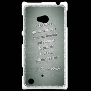 Coque Nokia Lumia 720 Cynique Vert Citation Oscar Wilde