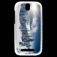 Coque HTC One SV paysage d'hiver 4