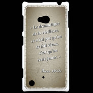 Coque Nokia Lumia 720 Dramatique vieillesse Sepia Citation Oscar Wilde