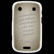 Coque Blackberry Bold 9900 Dramatique vieillesse Sepia Citation Oscar Wilde