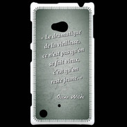 Coque Nokia Lumia 720 Dramatique vieillesse Vert Citation Oscar Wilde