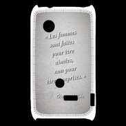 Coque Sony Xperia Typo Femmes comprises Gris Citation Oscar Wilde
