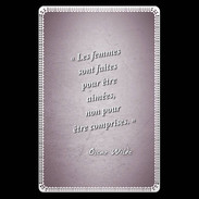 Etui carte bancaire Femmes comprises Rose Citation Oscar Wilde