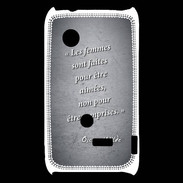 Coque Sony Xperia Typo Femmes comprises Noir Citation Oscar Wilde