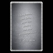 Etui carte bancaire Femmes comprises Noir Citation Oscar Wilde