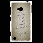 Coque Nokia Lumia 720 Femmes comprises Sepia Citation Oscar Wilde