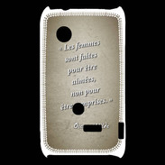 Coque Sony Xperia Typo Femmes comprises Sepia Citation Oscar Wilde