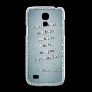 Coque Samsung Galaxy S4mini Femmes comprises Turquoise Citation Oscar Wilde