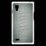 Coque LG Optimus L9 Femmes comprises Vert Citation Oscar Wilde