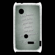 Coque Sony Xperia Typo Femmes comprises Vert Citation Oscar Wilde