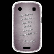 Coque Blackberry Bold 9900 Femmes comprises Violet Citation Oscar Wilde