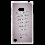 Coque Nokia Lumia 720 Horrible ennui Rose Citation Oscar Wilde