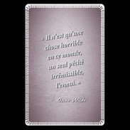 Etui carte bancaire Horrible ennui Rose Citation Oscar Wilde