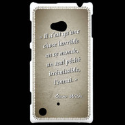 Coque Nokia Lumia 720 Horrible ennui Sepia Citation Oscar Wilde