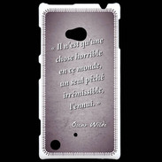 Coque Nokia Lumia 720 Horrible ennui Violet Citation Oscar Wilde