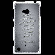 Coque Nokia Lumia 720 Les livres Noir Citation Oscar Wilde