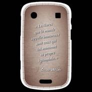 Coque Blackberry Bold 9900 Les livres Rouge Citation Oscar Wilde