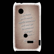 Coque Sony Xperia Typo Les livres Rouge Citation Oscar Wilde