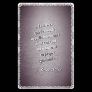 Etui carte bancaire Les livres Violet Citation Oscar Wilde