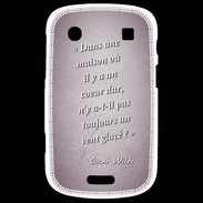 Coque Blackberry Bold 9900 Maison coeur Rose Citation Oscar Wilde