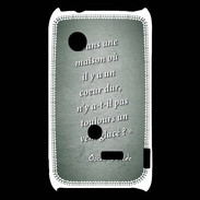 Coque Sony Xperia Typo Maison coeur Vert Citation Oscar Wilde