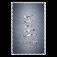 Etui carte bancaire Résister Bleu Citation Oscar Wilde