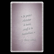 Etui carte bancaire Résister Rose Citation Oscar Wilde