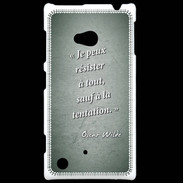 Coque Nokia Lumia 720 Résister Vert Citation Oscar Wilde