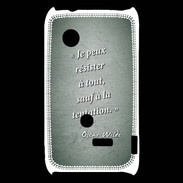 Coque Sony Xperia Typo Résister Vert Citation Oscar Wilde